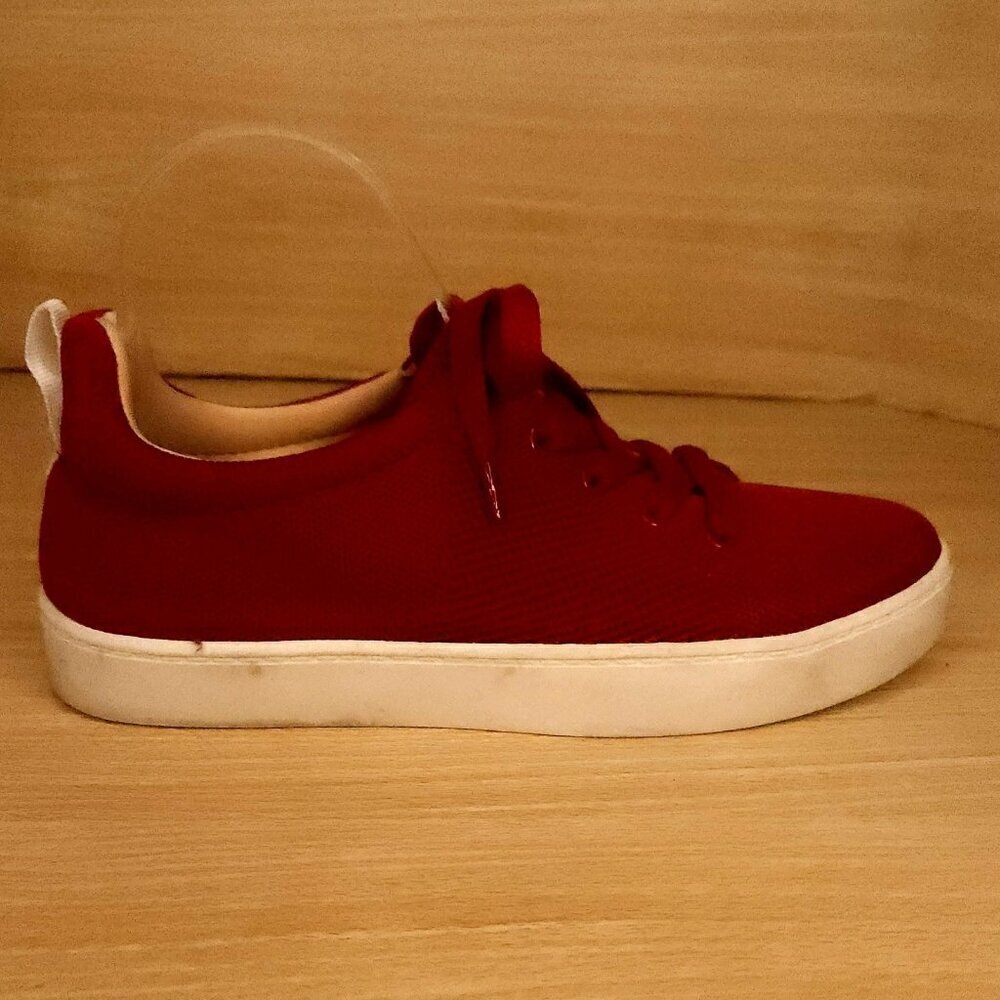 Journee Collection Red Casual Sneaker 7 - Picture 1 of 8